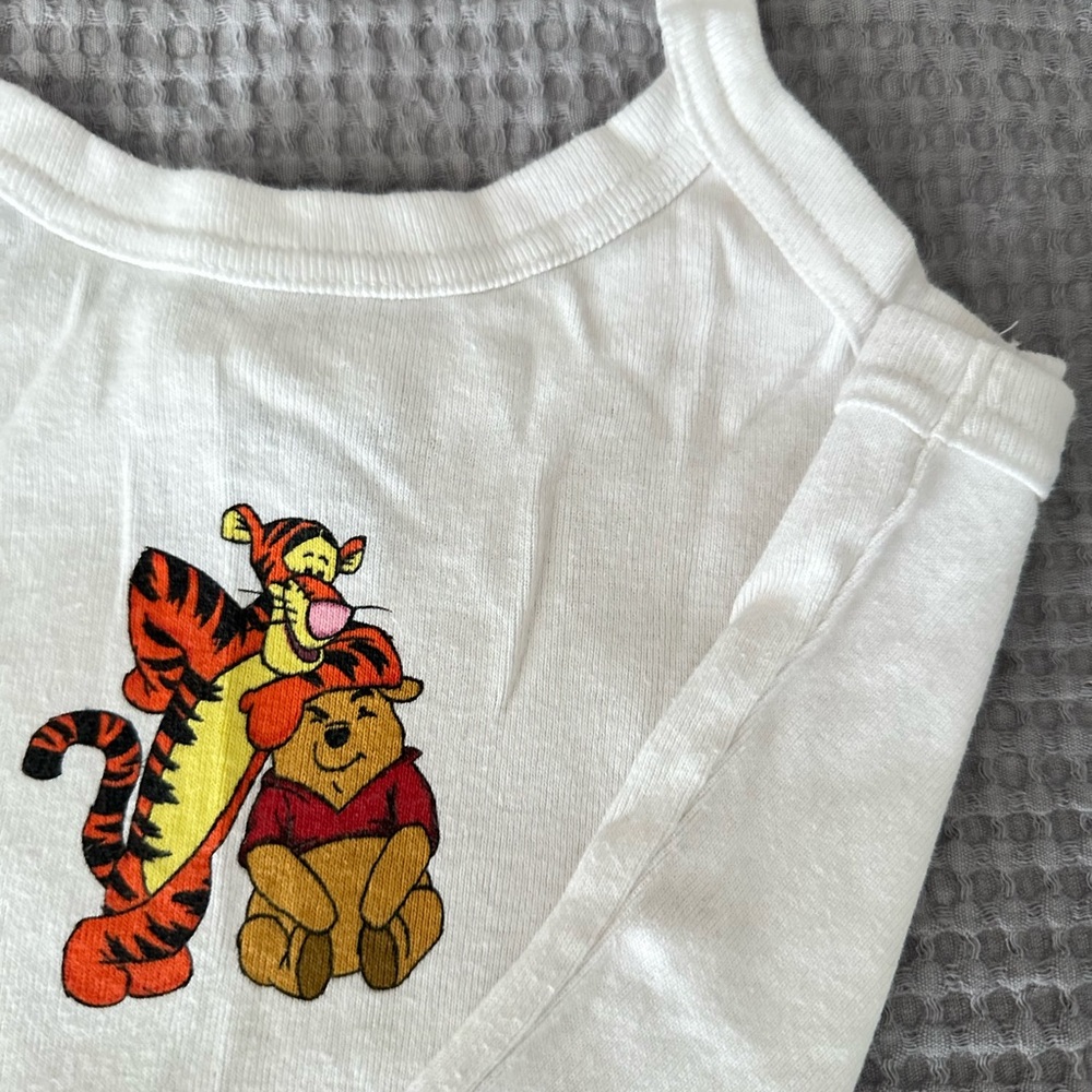 Vintage Winnie the Pooh and Tigger, Disney tank!!